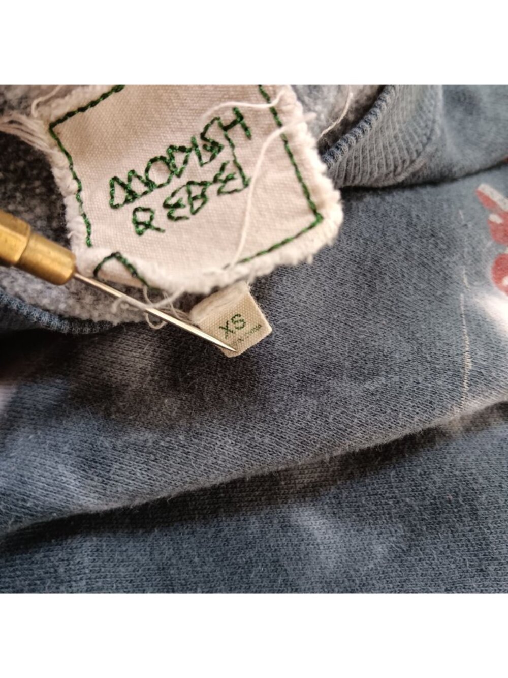 Crewneck Sweat Top Buckle Rock Roll Tie-Dye Sweatshirt Crewneck XS Modish Rebel - Picture 6 of 6